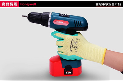 【霍尼韋爾2094138CN-9經濟型天然乳膠涂層手套 耐磨耐油防滑防刺穿】價格,廠家,圖片,防護手套,深圳市聯成勞保用品-