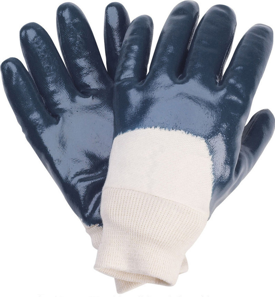 高密市華宏勞保用品廠家批發 120克全浸丁晴手套，絨布內襯安全袖口，專業防護之選